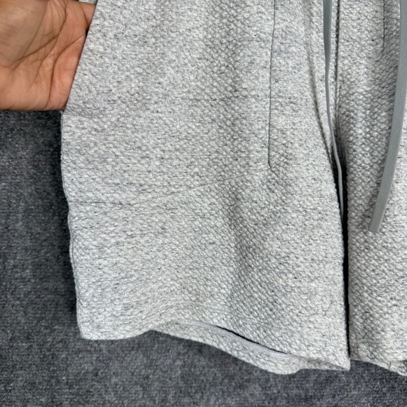 Lululemon Textured Double-Knit Cotton Short Men L 7" Heathered Gull Gray Active - Picture 4 of 11